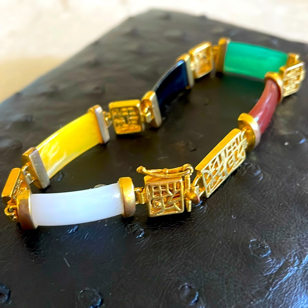 Vintage jade bracelet